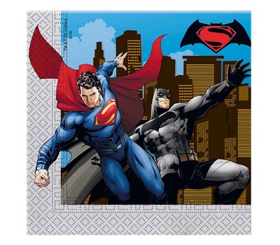 Салфетки «Бэтмен против Супермена» (20 шт.)