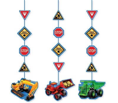 Бумажная подвеска "Стройка" (3 шт.)