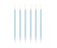 Свечи голубые высокие (12 шт.)