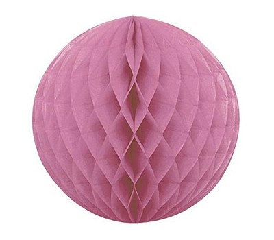 Шар-соты бумажный розовый диаметр 30 см