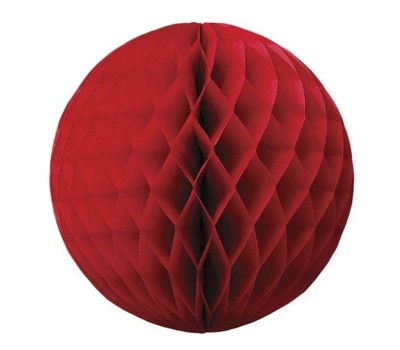 Шар ханикомб красный диаметр 30 см