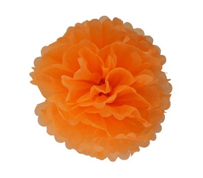 Помпон оранжевый (20 см)