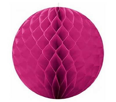 Шар ханикомб ярко-розовый 30 см