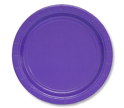 Тарелки фиолетовые одноразовые (8 шт.)