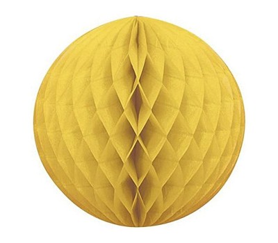 Шар ханикомб бумажный желтый (30 см)