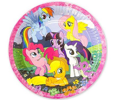 Тарелки одноразовые My Little Pony 23 см (8 шт.)