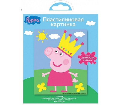 Пластилиновая картинка "Свинка Пеппа" (Peppa Pig)
