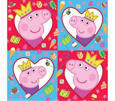 Салфетки "Свинка Пеппа" (Peppa Pig), 20 шт.