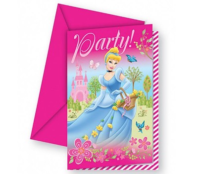 Приглашение Принцессы Disney - Летний замок (6 шт.)