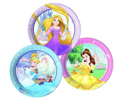 Тарелки одноразовые Принцессы Disney 23 см (8 шт.)