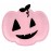 Тарелки Хэллоуин Boo! Тыква розовая (6 шт.) 