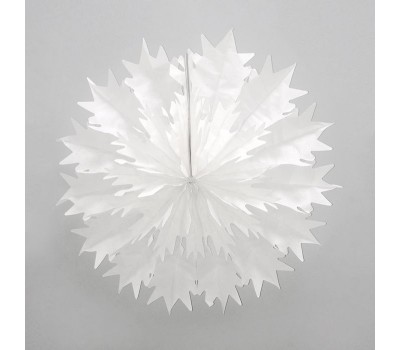 Фант бумажный Снежинка белая (45 см)