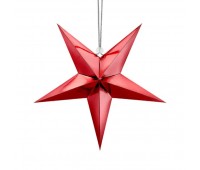 Звезда бумажная красная (45 см)