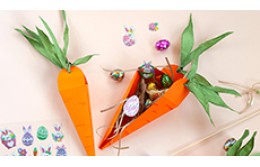 Коробочка-морковка для пасхальных подарков