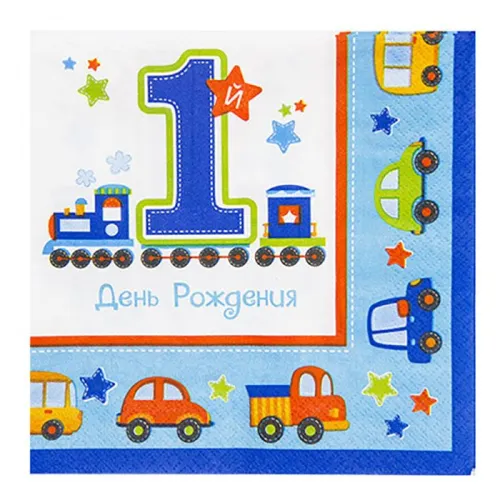 Салфетка All Aboard, 33 см (16 шт.)