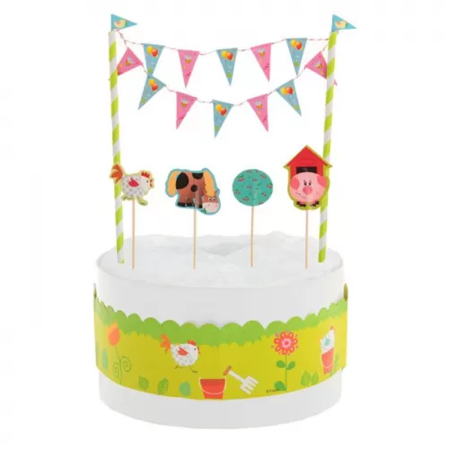 Декор-комплект для торта «Забавная ферма» Декор-комплект для торта «Забавная ферма»
