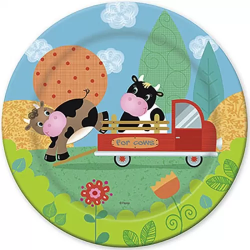 Тарелки одноразовые Забавная ферма (6 шт.) Тарелки одноразовые Забавная ферма (6 шт.)