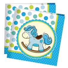 Салфетки Лошадка голубая (20 шт.)