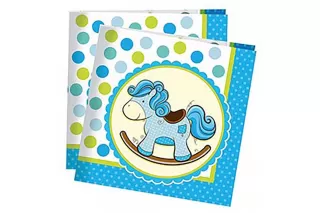 Салфетки Лошадка голубая (20 шт.)