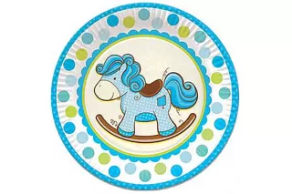 Тарелки Лошадка голубая (6 шт.)