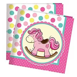 Салфетки Лошадка розовая (20 шт.)