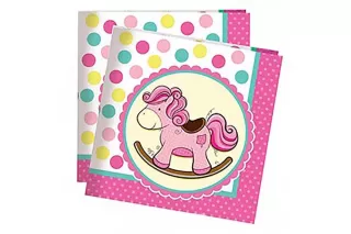 Салфетки Лошадка розовая (20 шт.)