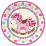 Лошадка розовая