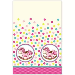 Скатерть Лошадка розовая 