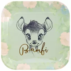 Тарелки Бэмби квадрат (8 шт.)