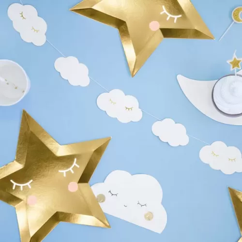 Гирлянда с облачками Little Star  Гирлянда с облачками Little Star