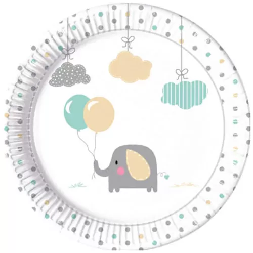 Тарелки Слоненок 23 см (8 шт.)
