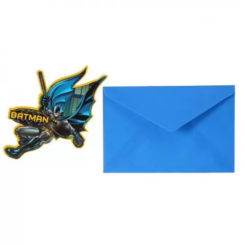 Приглашение «Бэтмен Dark Hero» (6 шт.) Приглашение «Бэтмен Dark Hero» (6 шт.)