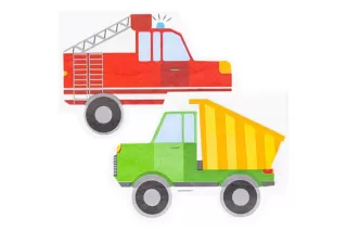 Салфетки Машинки фигурные (12 шт.) Салфетки Машинки фигурные (12 шт.)