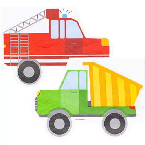 Салфетки Машинки фигурные  (12 шт.) Салфетки Машинки фигурные  (12 шт.)