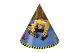 Колпак бумажный "Стройка" (8 шт.) Колпак бумажный "Стройка" (8 шт.)