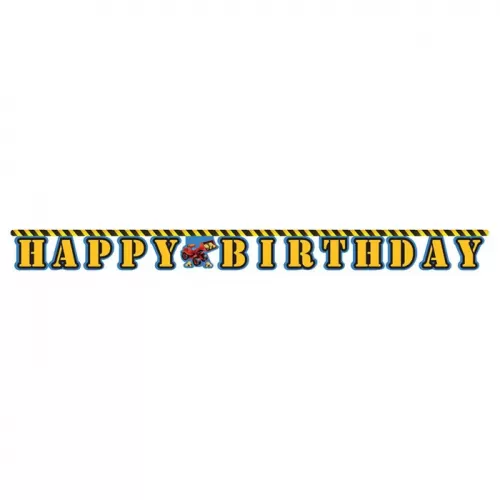 Гирлянда-буквы «Стройка» (Happy Birthday)