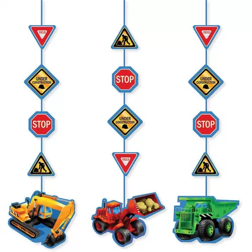 Бумажная подвеска "Стройка" (3 шт.) Бумажная подвеска "Стройка" (3 шт.)