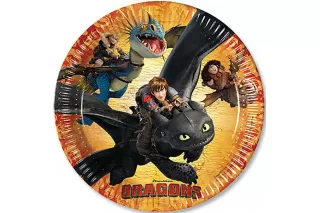 Тарелки Как приручить дракона (8 шт.)