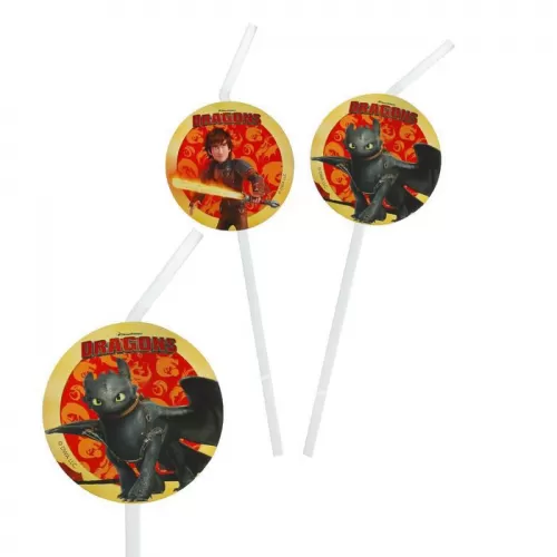 Трубочки «Как приручить дракона» (6 шт.) 