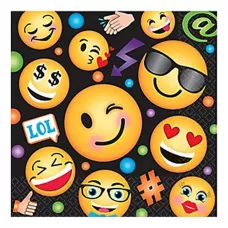 Салфетки Эмоджи, 33 см (16 шт.) Салфетки Эмоджи, 33 см (16 шт.)