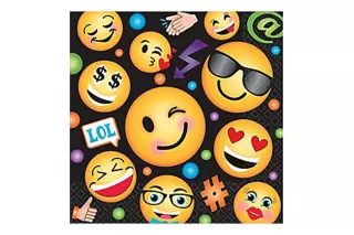 Салфетки Эмоджи, 33 см (16 шт.) Салфетки Эмоджи, 33 см (16 шт.)