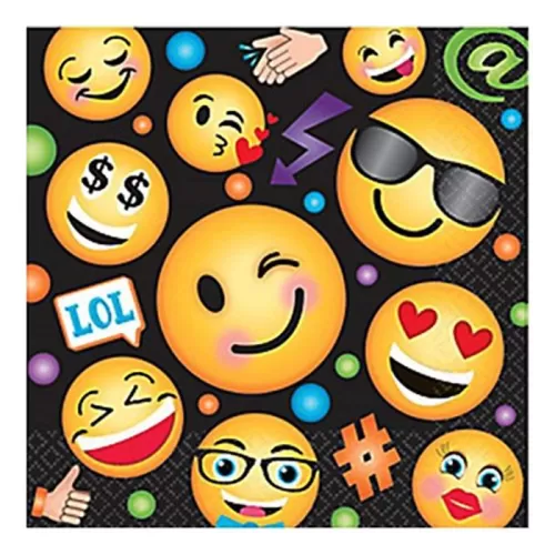 Салфетки Эмоджи, 33 см (16 шт.) Салфетки Эмоджи, 33 см (16 шт.)