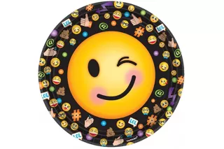 Тарелки Эмодзи 23 см (8 шт.) Тарелки Эмодзи 23 см (8 шт.)