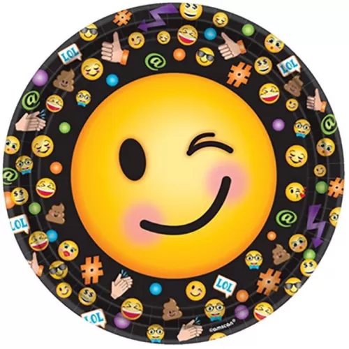 Тарелки Эмодзи, 23 см (8 шт.) Тарелки Эмодзи, 23 см (8 шт.)
