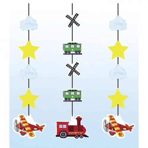Бумажная подвеска "Транспорт" (3 шт.)