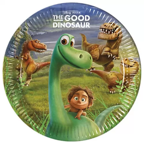 Тарелки одноразовые Хороший динозавр 23 см (8 шт.)