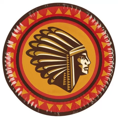 Тарелки одноразовые «Индейцы» 18 см (6 шт.) Тарелки одноразовые «Индейцы» 18 см (6 шт.)