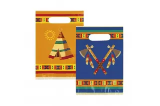 Пакеты подарочные «Индейцы» (6 шт.) Пакеты подарочные «Индейцы» (6 шт.)