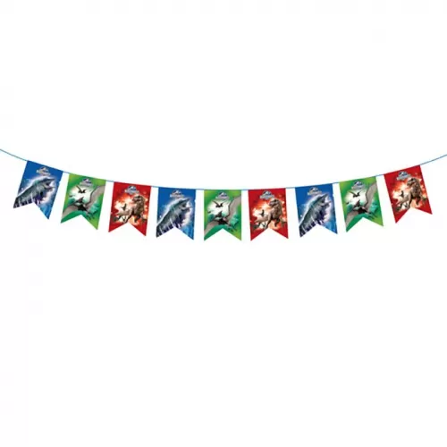 Гирлянда-флажки «Парк Юрского периода»  Гирлянда-флажки «Парк Юрского периода»