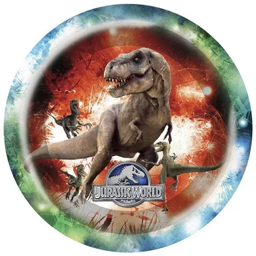 Тарелки одноразовые Парк Юрского периода, 23 см (6 шт.) Тарелки одноразовые Парк Юрского периода, 23 см (6 шт.)